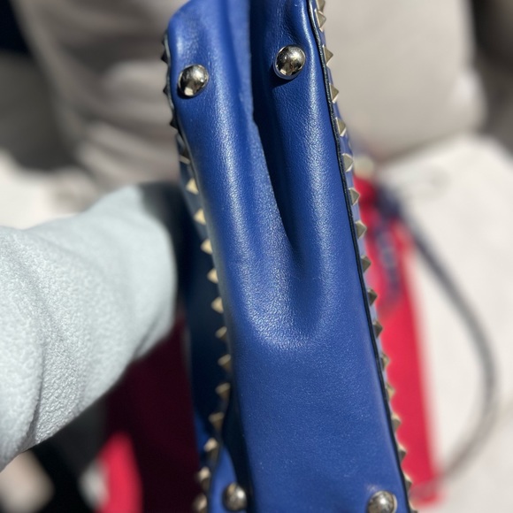 Valentino Blue Studded Mailbag - Picture 4 of 4